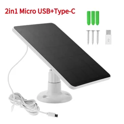 Dual-Port 10W Solar Panel Charger (2in1 White)