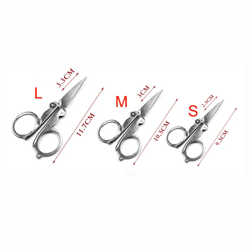 1PC Folding scissors Multifunctional Stainless steel scissors Folding Small Scissors Household Mini Thread Cutting Tailor scissors