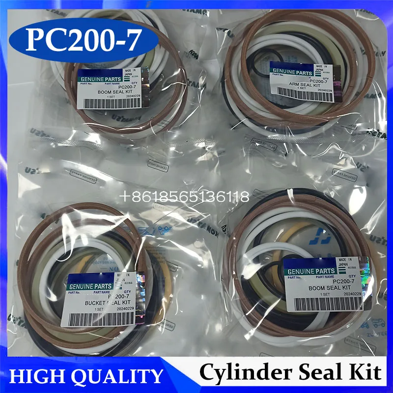 

4 Sets PC200-7 PC200-8 PC210-7 PC220-7 Hydraulic BOOM/ARM/BUCKET Cylinder Seal Kit for PC200-7/8 Excavator