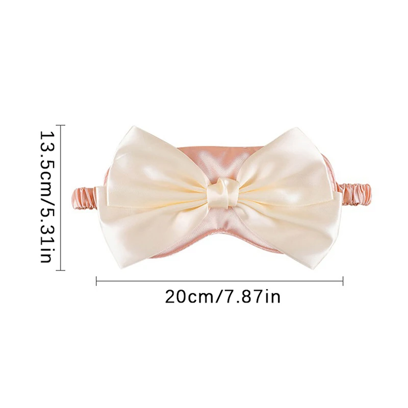 Eye Mask Cotton Bow Knot Sleeping Mask Eyepatch for Travel Relax Sleeping Aid