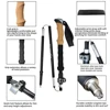 2 PCS 5-Section Outdoor Fold Trekking Pole Cane Camping Portable Walking Hiking Stick For Nordic 등산스틱 Climbing Stick Into Bag 3