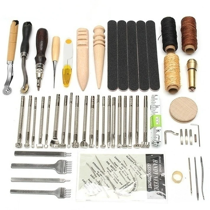 Professional DIY Leather Craft Hand Tool Set 28pcs/48pcs/59pcs