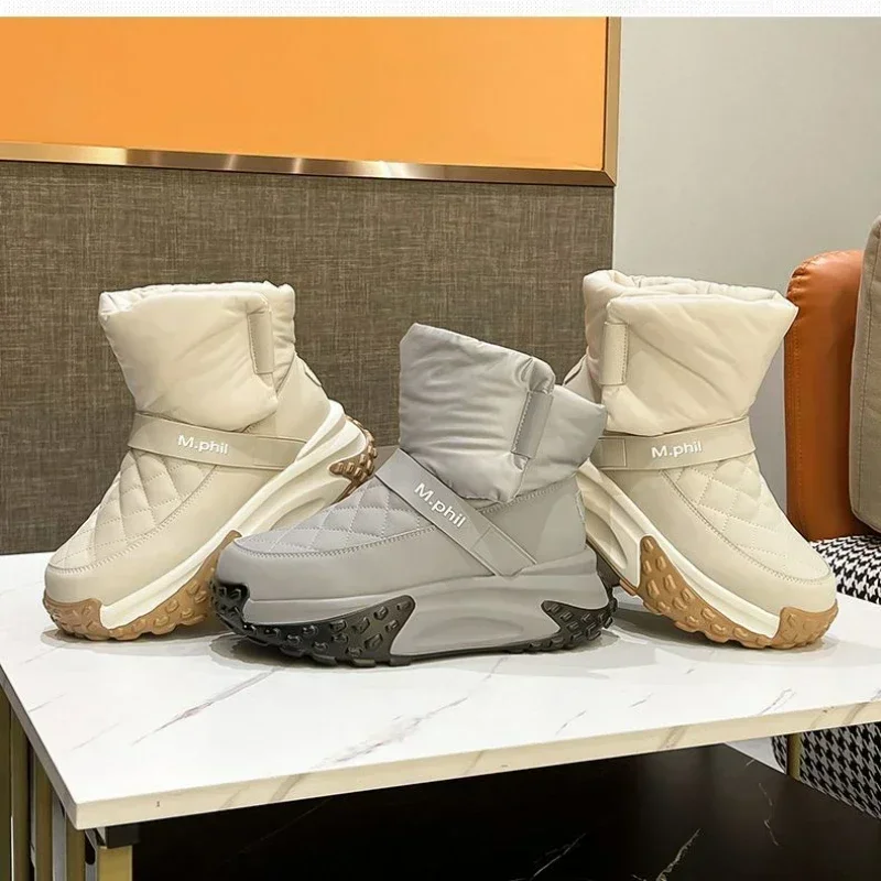 Women Winter New Ankle Boots Nylon Down Snow Boot Women Fashion Comfort Outdoor Short Boots Women Warm Outdoor Thick Sole Boots