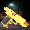 Outdoor Games Gold Desert Eagle Soft Bullet Toy Gun Launcher Automatic Shell Throwing Continuous Pistol Adult Boy Catapult Gifts 1
