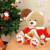 MaoGoLan Christmas Teddy Bear Stuffed Animal Santa Claus Snowman Elk Stuffed Soft Plush Toys, 24 6
