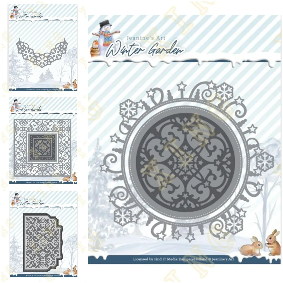 

Christmas Snowflake Circle Corner Border Frame Metal Cutting Die DIY Scrapbook Paper Diary Decoration Card Handmade Embossing