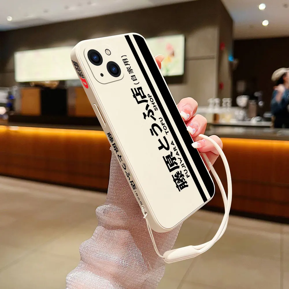thumbnail image 1 of Funda de teléfono de Anime Initial D para Oneplus Nord 3 2 9R 9 8T 8 7 7T Pro 6 5G, cubierta de silicona líquida con correa de mano, 1 of 5