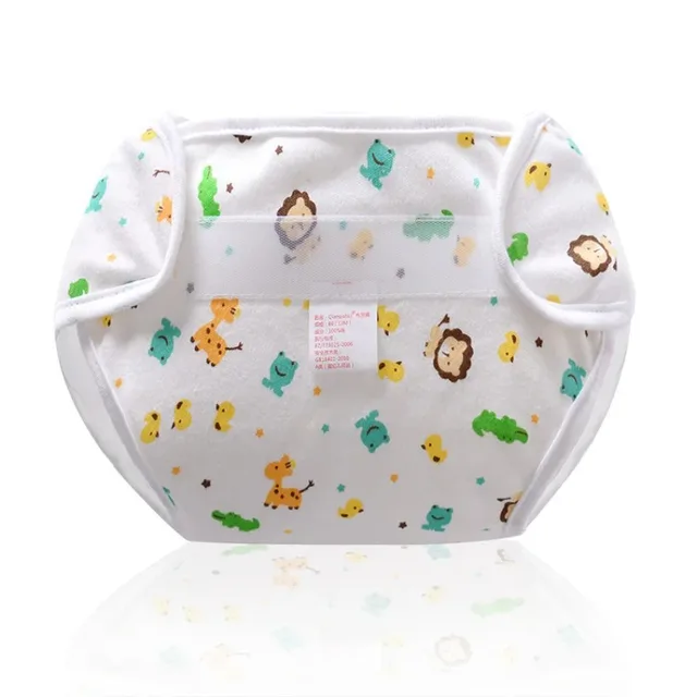 Kids Nappies Reusable Diaper Cover Adjustable Children cute Cartoon pattern Nappy Changing Baby Cotton Cloth Diaper 0-2 Year Old - Image 2