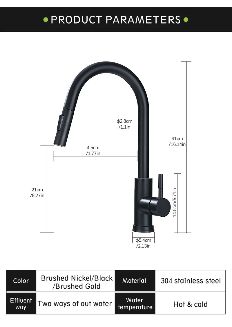 Sf734d703ad58479c8b995f5e44d72893q Pull-Out Smart Touch Sensor Faucet