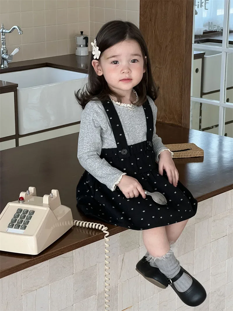 Autumn Baby Girls Thin Loose Cotton Undershirts