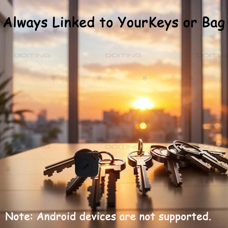 Smart Bluetooth GPS Tracker Works with Find My APP Anti Lose Reminder Device for iOS Replacement Locator MFI Rated gps tracker bluetooth tracker