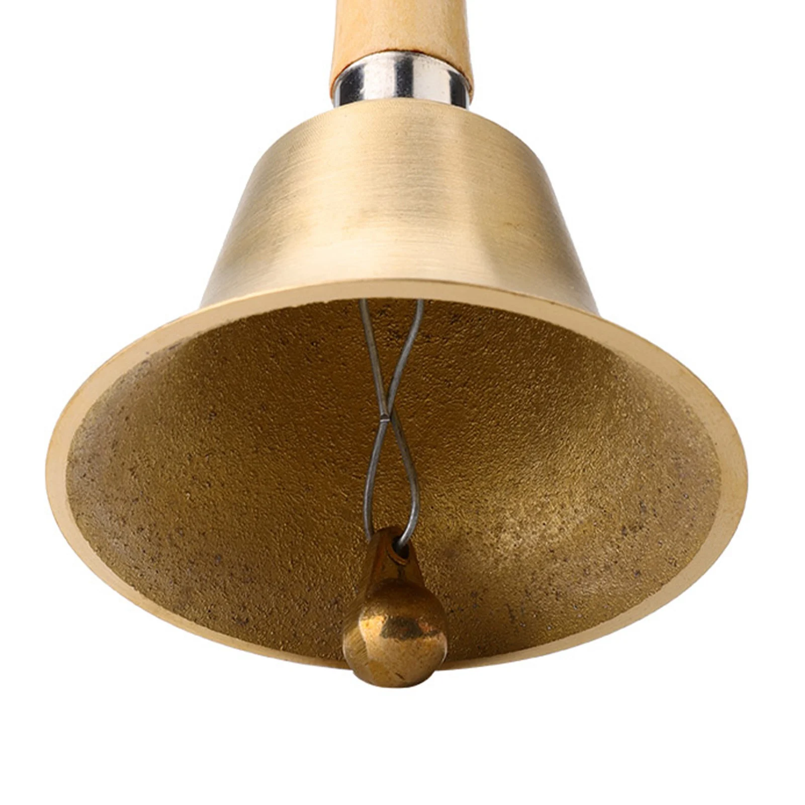8CM Multi Functional Hand Bell Handbell With Wooden Handle For School Children Toy hand bell