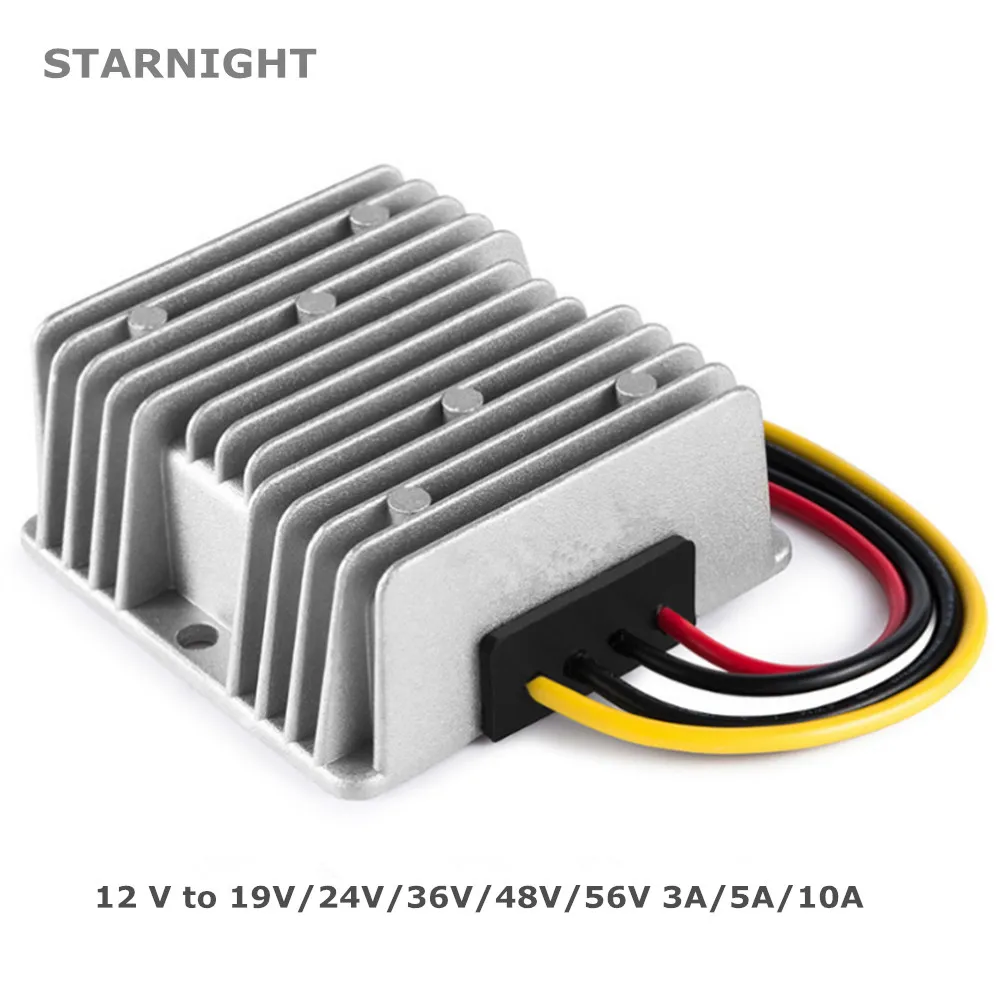 Step up Boost Fonte de Alimentação para Carro Led Solar Transformador Regulador de Tensão Conversor dc 12v a 19v 24v 36v 48v 56v 3a 5a 10a
