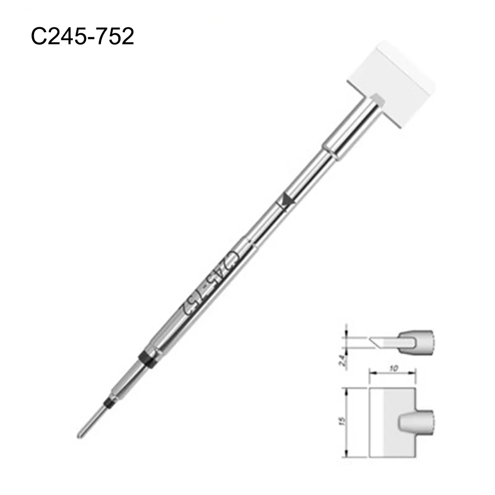 C245 Große Spaten-Eisenspitze 914 913 752, Entlötklinge mit integriertem Heizkern, ultimatives Lötentfernungswerkzeug, Schweißspitze – Detail 3