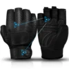 MOREOK Gym Gloves Non-slip 3MM Pads Pull Up Power Training Weight Lifting Gloves Kettlebell Workout Exercise Fitness Gloves Men 1