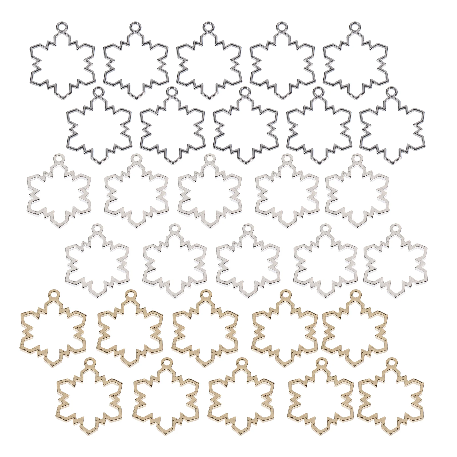 

30 шт., Новогодние подвески в виде снежинки