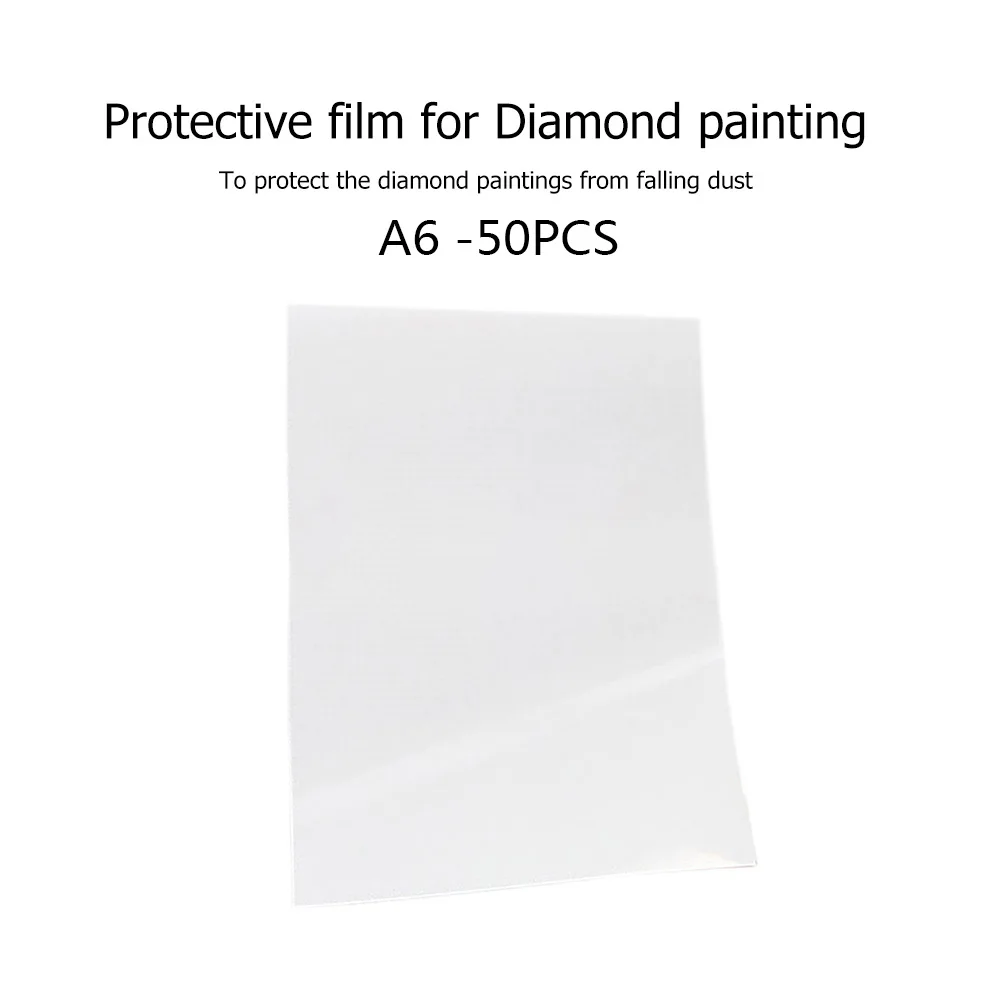 A6 10/20/50Pcs 5D Diamant Peinture Couvrir Dustproof Papier Antiadhésif  Antiadhésif Couverture De Peinture Outils Diamant Point De Croix Accessoire  - AliExpress