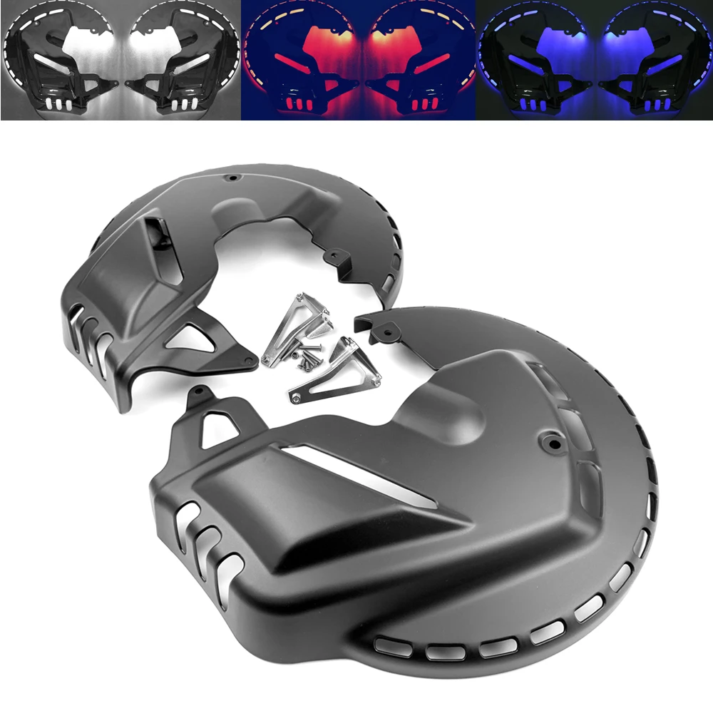 Motorcycles LED Matte black Brake Disc Rotor Covers For Honda GOLDWING