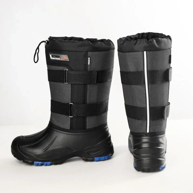 Winter Boots 2026 New Camouflage Snow Boots Men Shoes Rain Waterproof With Fur Plush Warm Male Casual Mid-Calf Work Fishing Boot - 5