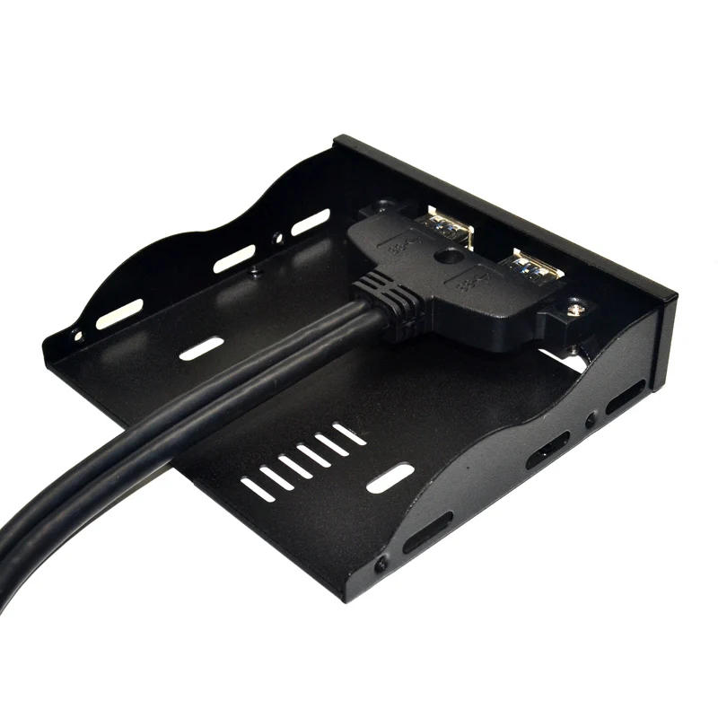 BTBcoin USB 3.0 ���� �г�, USB 3.0 ��� Ȯ�� ���̺� �����, PC ����ũž�� �ݼ� �귡Ŷ, �÷��� ����, 20 ��, 2 ��Ʈ, 3.5 ��ġ, ����ǰ