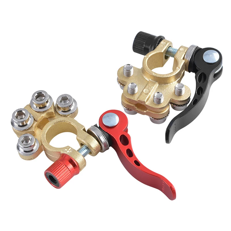 Quick Disconnect Auto Cables Connectors Car Battery Bornes Main Cable Post Clamp Terminal Screw Connection 1Pair For Car Truck car battery connectors
