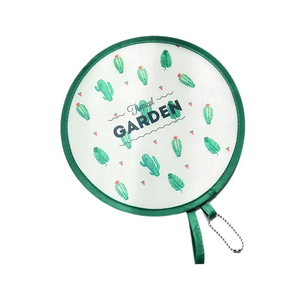 Mini Portable Folding Fan Portable Cartoon Pocket Cloth Creative Fans Embroidery Fan Foldable Gift Silk Round Flower R6O0 Portable Fan Folding Fan Hand Fan