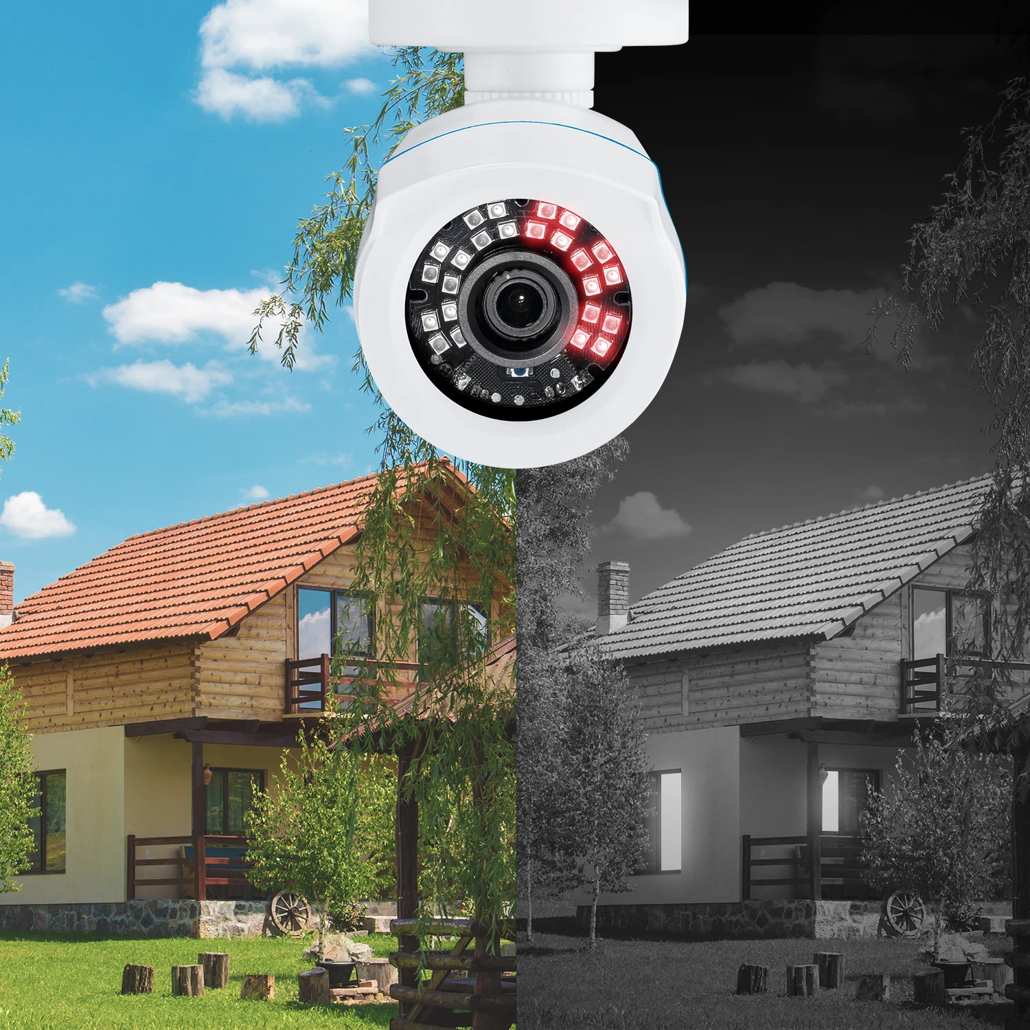 ZOSI 2MP CCTV Security Camera 1080P HD 4-in-1 AHD TVI CVI CVBS Weatherproof Home Video Surveillance Camera for DVR System 2
