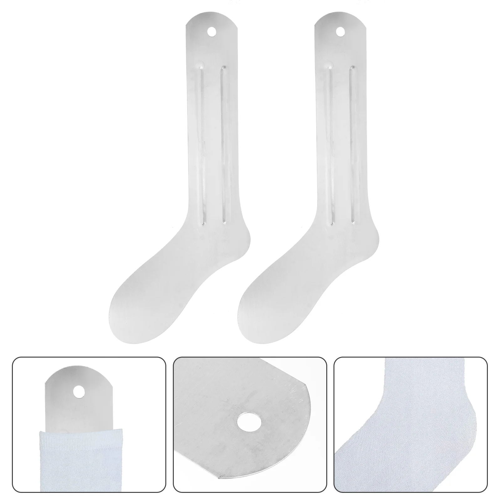 2 Pcs Sock Shaping Board Straight Jig Sublimation Printing Metal Heated Socks Rack Aluminum Supplies Craft Tools Sock Jig 6
