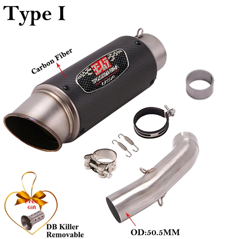 For KTM 390 Adventure DUKE 250 390 ADV Husqvarna 401 SVARTPILEN 401 2020-2022 Motorcycle Exhaust Modify Mid Link Pipe DB Killer