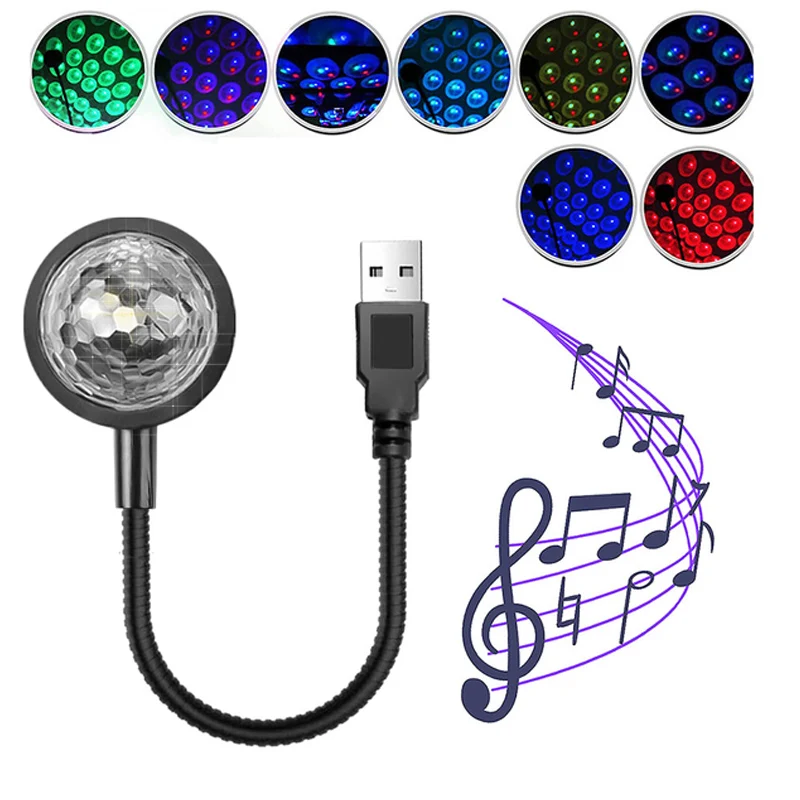 Controllo Vocale Romantico Led Starry Sky Night Light 5V Usb Powered Galaxy Star Proiettore Lampada Per Tetto Auto Bambini Room Decor Lights