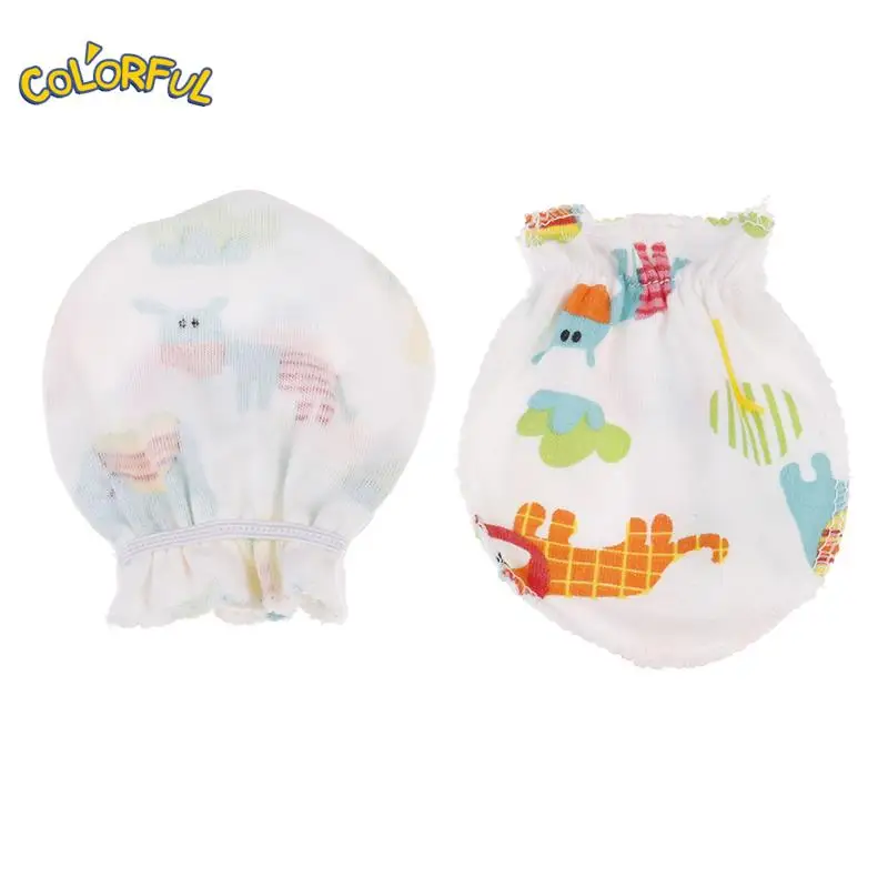 3Pairs Fashion Baby Anti Scratching Gloves Cotton Scratch Mittens Cotton Baby Glove Newborn Protection Face