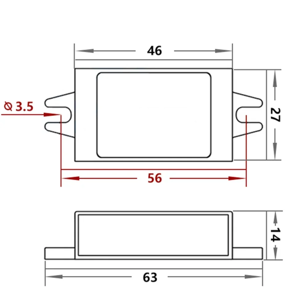 12V/24V to 5V DC 3A 컨버터 IP67 방수 전압 전력 모듈 DC 벅 컨버터 모듈 전압 조정기 3.3V 4.2V 6V 7.5V 9V