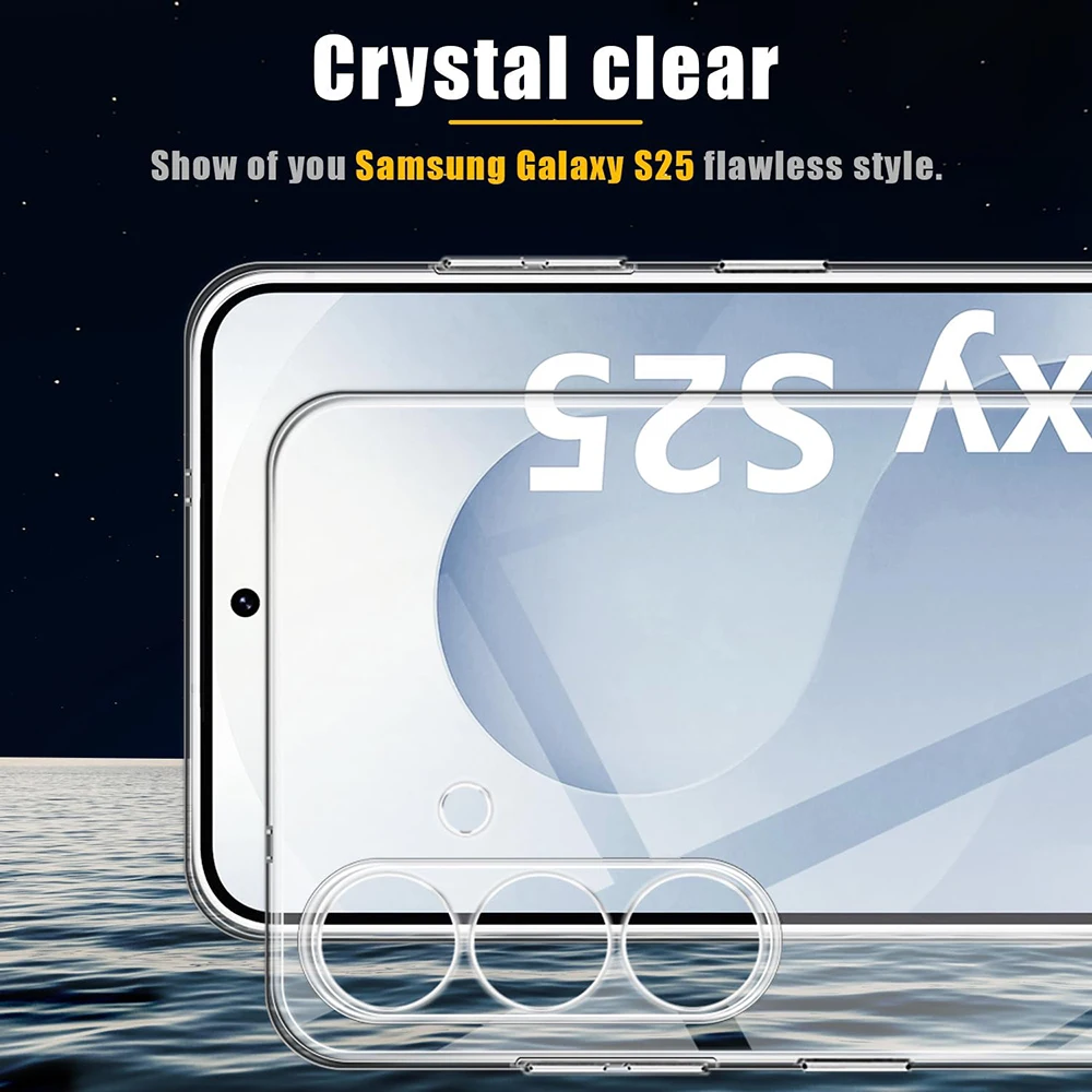 Ultra-Thin Transparent Silicone Back Cover - Soft Case