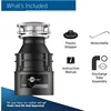 InSinkErator Garbage Disposal, Badger 1, Standard Series, 1/3 HP Continuous Feed, Black, Waterborne Grey Enamel 6