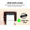 Men's Wallets RFID Blocking Genuine Leather Trifold Business Short Purse Wallet for Men with ID Window and Credit Card Holder 4