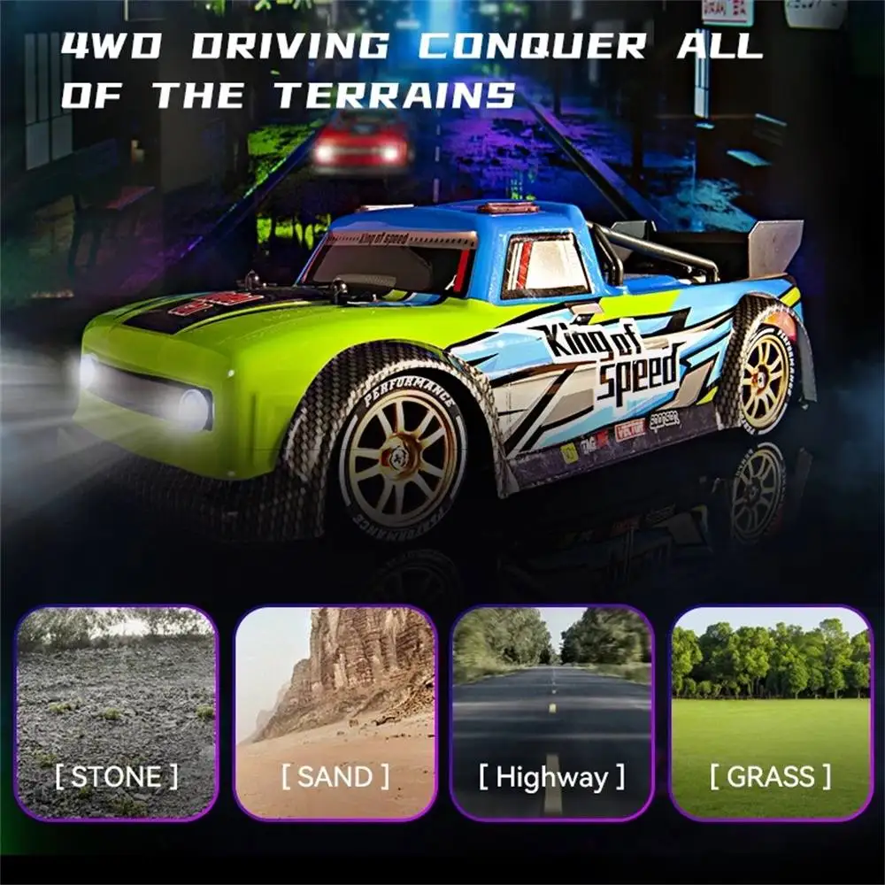 JJRC Q123 2.4G 4WD 1/16  帮Ʈ RC ڵ, LED , Ǯ , ª ڽ ε Ʈ  , ̿ 峭