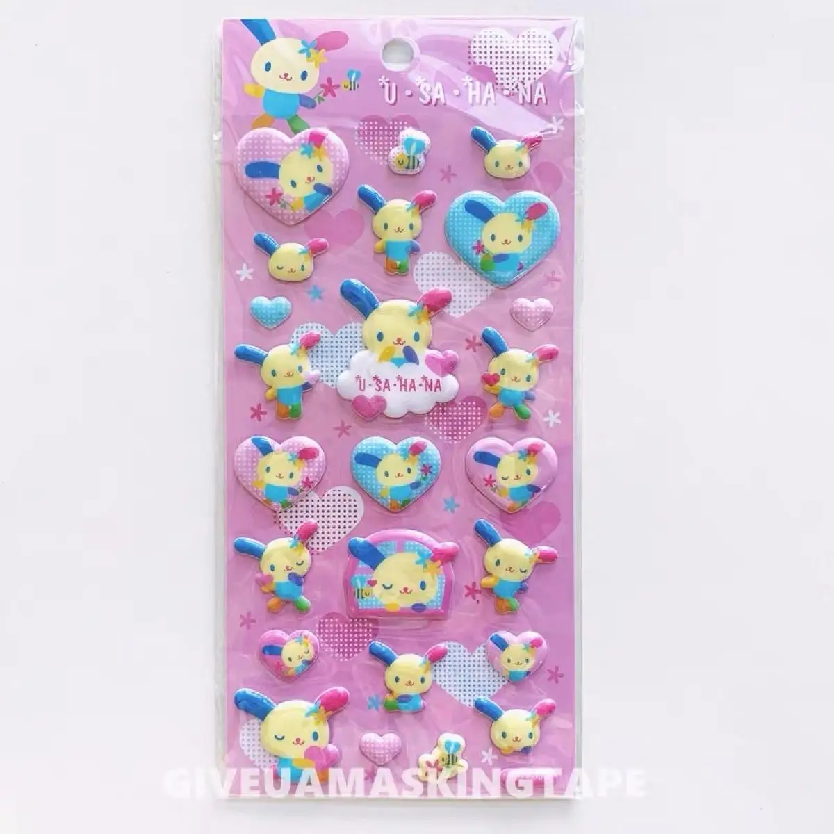 Neue Usahana Sugarbunnies 3D Bubble Sticker Spielzeug Mädchen-Tagebuch Dekorative Aufkleber DIY Handyhülle Kamera-Dekoration Spielzeug Geschenk – Detail 6