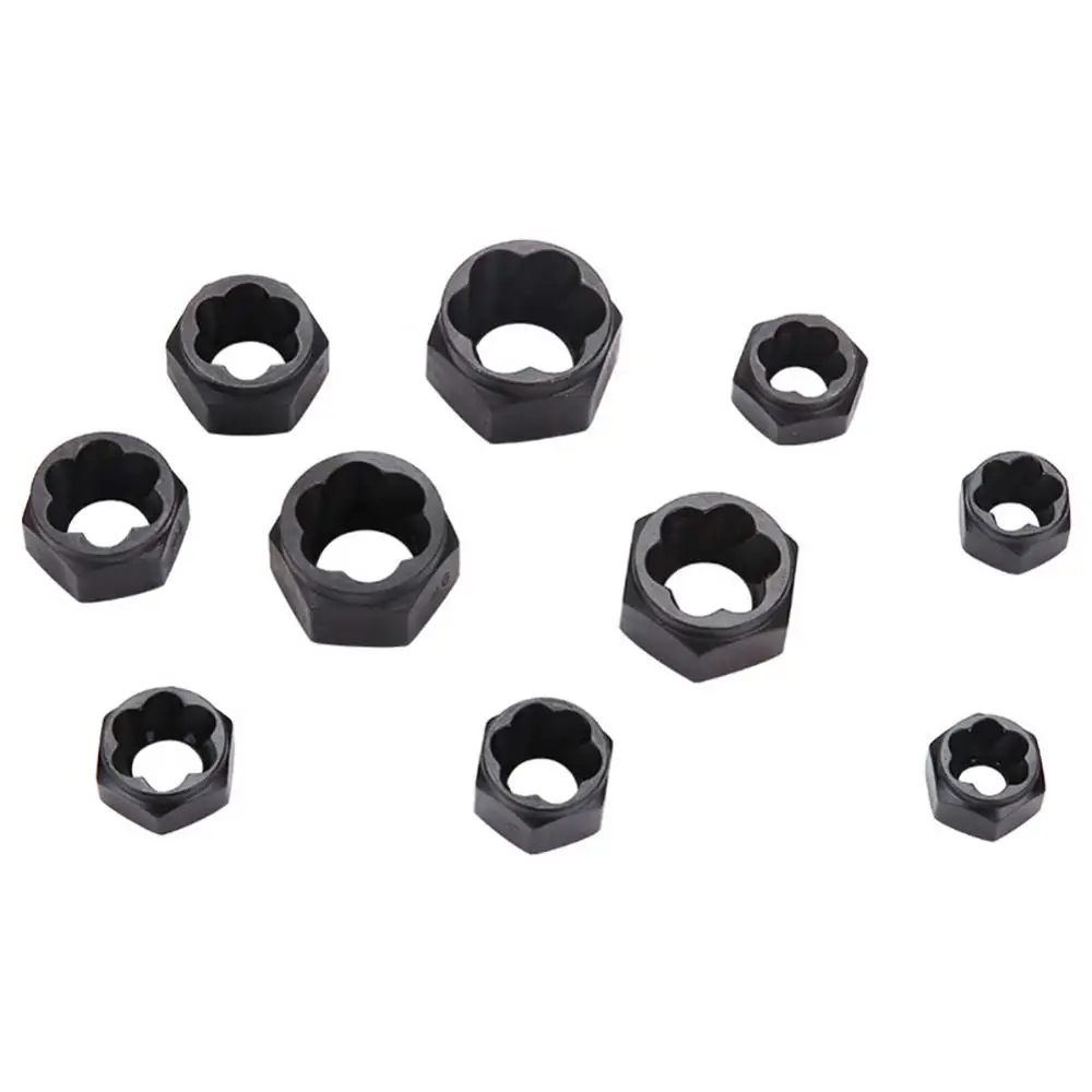 Wrench 10Pcs Metal Bolt Nut Remover Extractor Kit Damaged Stripped Socket Set