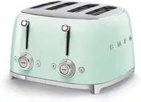 Style Retro Aesthetic 4 Slice Toaster 6 Presets Extra Wide Slots Pastel Green 1
