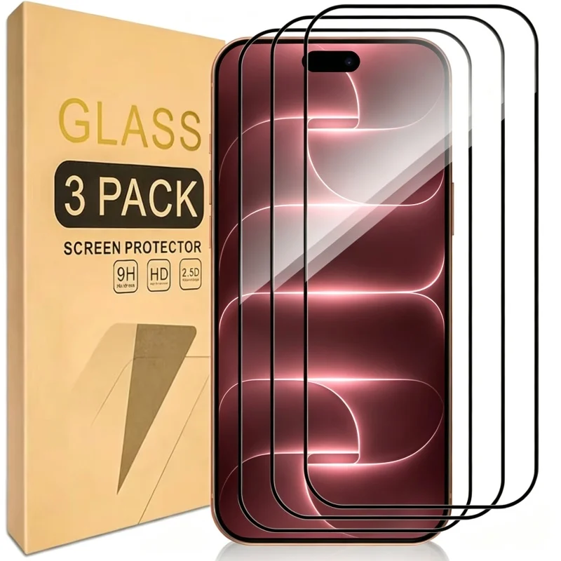 Premium HD Clear Tempered Glass Screen Protector (1-3 Pack)