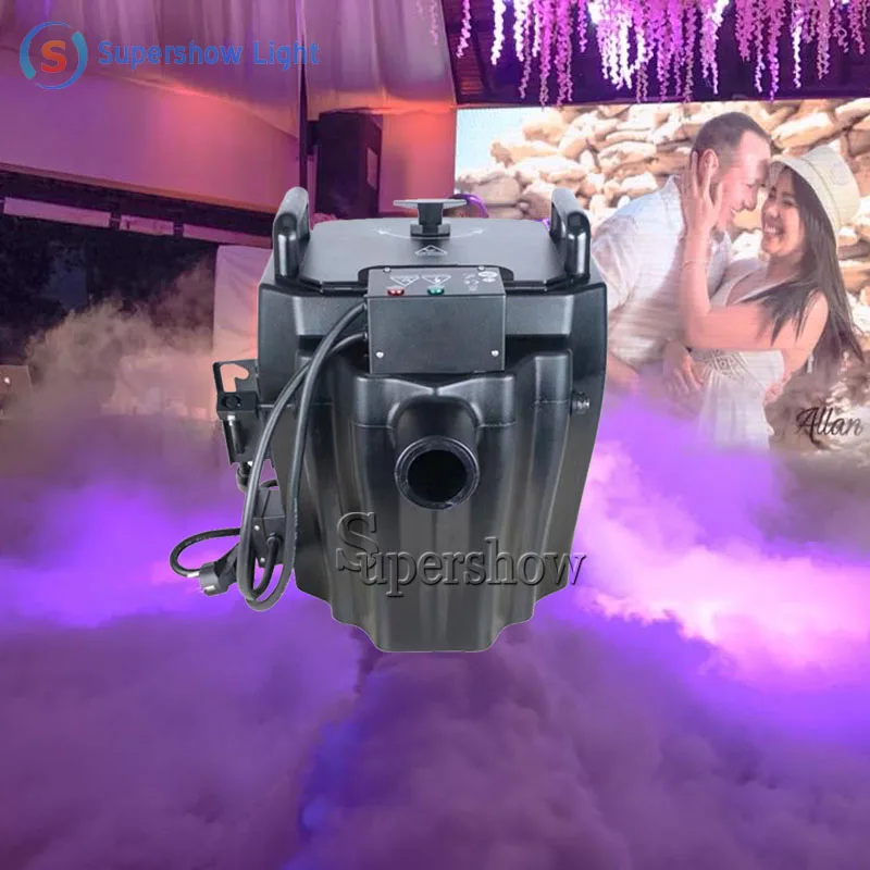 Oukaning Dry Ice Machine Low Fog Machine DJ Stage Effect for Wedding Party  Show Bar 3500W 