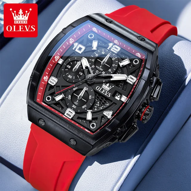 OLEVS 2976 Men Watch Top Luxury Brand Chronograph Watch Hollow out Quartz Men Watch Waterproof Luminous Watch Relogios Masculino