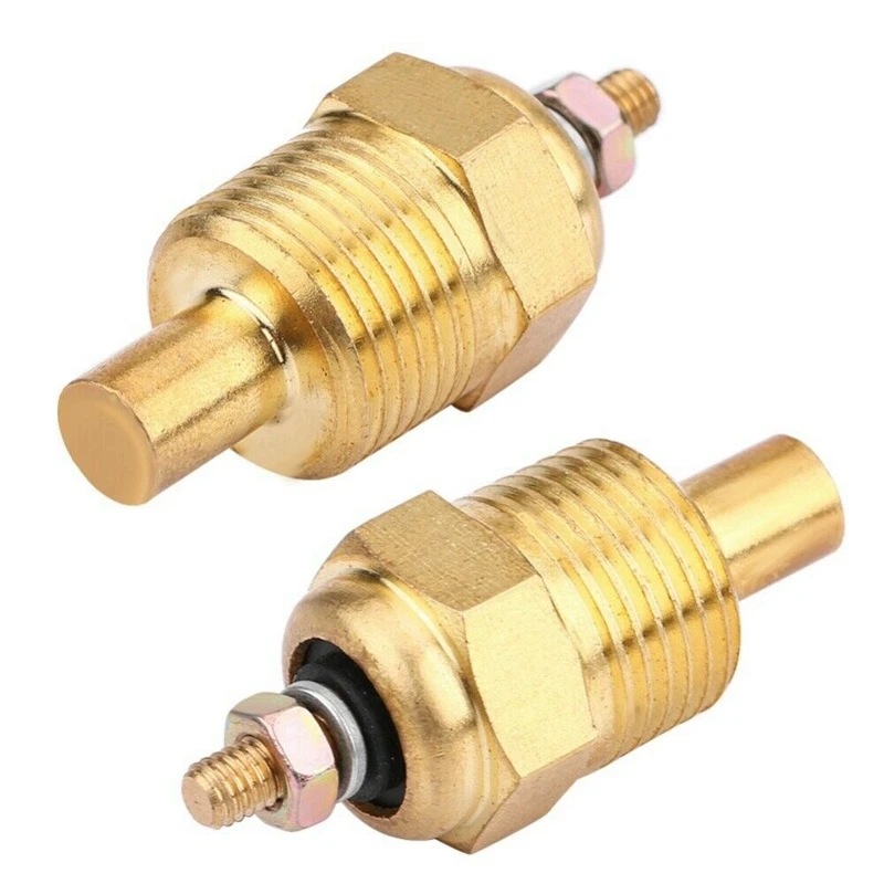 2X Golden Water Temperature Sensor Replace For Mercury Mercruiser 806490T Sierra 18-5897 Mallory 9-42400