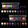 10-color Water Activation UV Painting Palette Set Face Water-based DIY Fluorescent Body Paint Camouflage Paste Eyeliner Makeup 5
