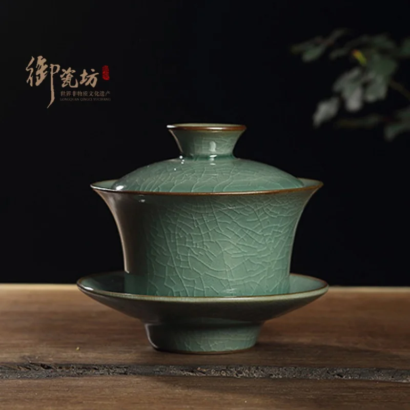

Бутик Celadon Tureen ручной работы, керамическая чайная чаша ручной работы