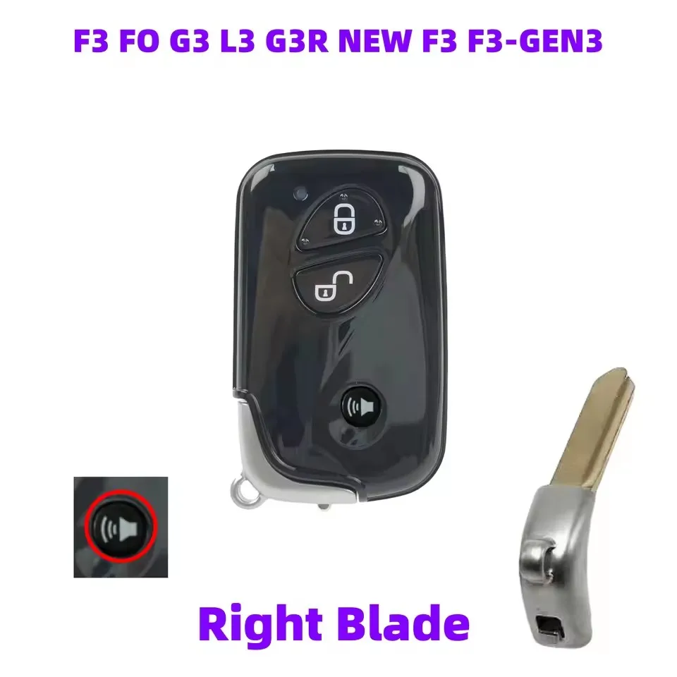 Enhanced Smart Keyless Remote Key Fob with 3 Buttons and ID46 Chip, 315MHz Frequency