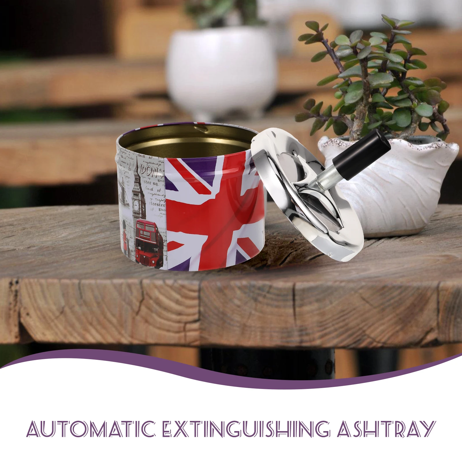 Stainless Steel Portable Small Automatic Extinguishing Convenient Ashtray For Car Home Ashtray Ash Tray Office portable ashtray,cigarettes ashtray,silicone ashtray,stainless steel ashtray,metal ashtray,air purifier ashtray,ceramic ashtray