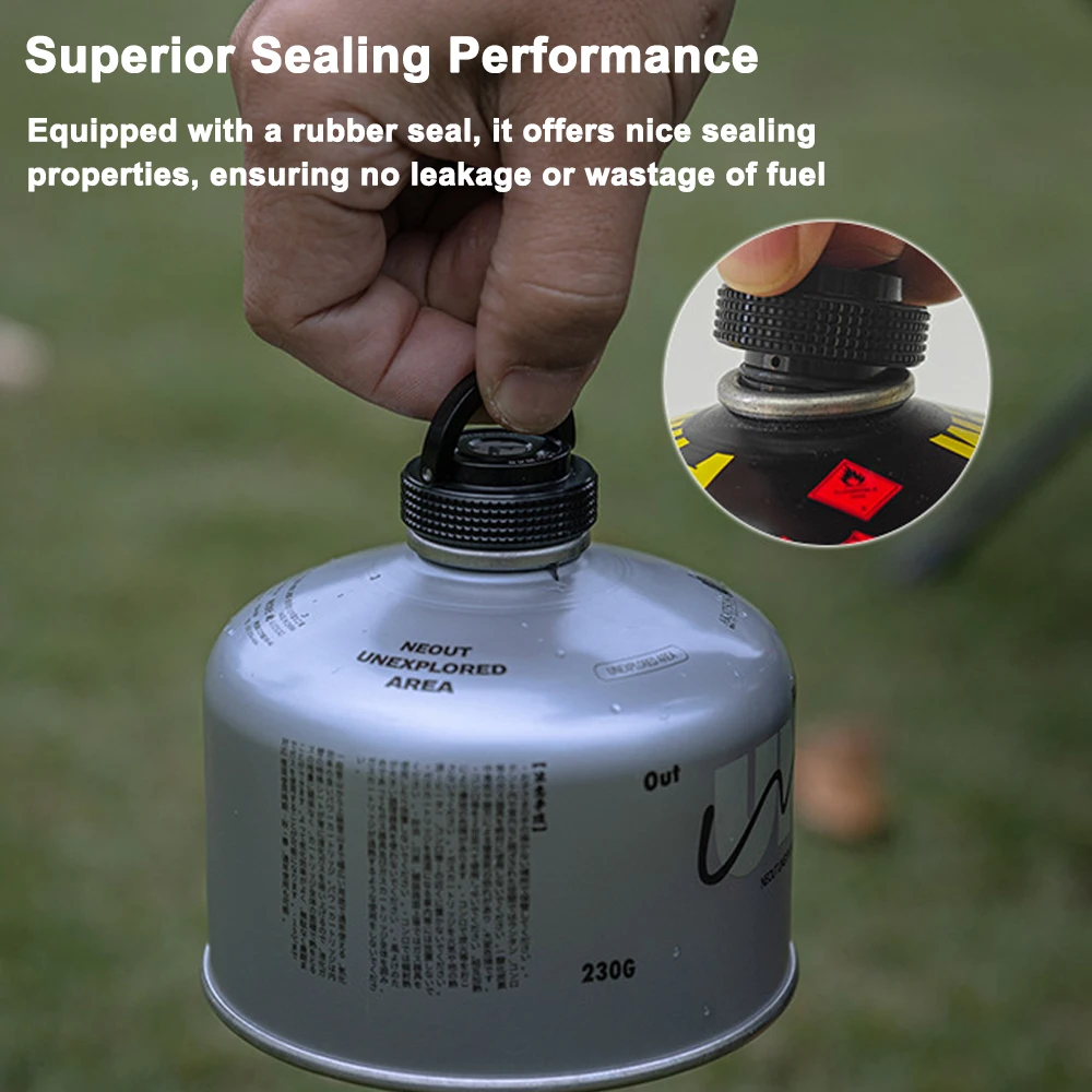 Camping Gas Tanks Cap Lightweight Flat Gas Canister Cover Aluminum Protective Cap with Magnet for Cassette or Alpine Tanks