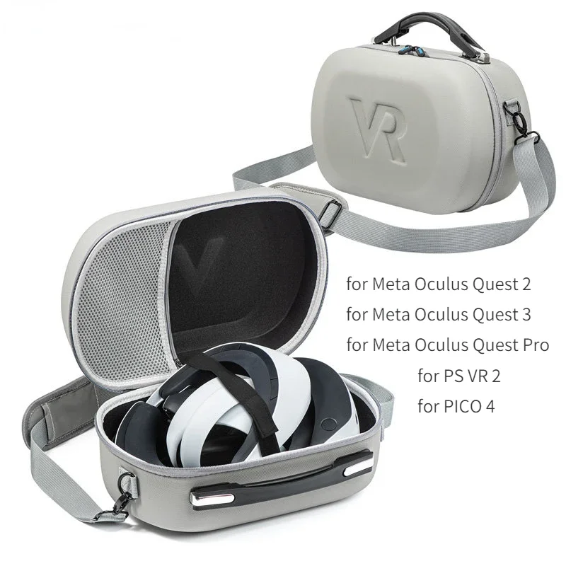 

Carrying Bag For PS VR 2, Travel Protective Box Storage Bag, for Meta Quest 2,3,Pro, for PICO 4 Case Storage bag, VR Accessories