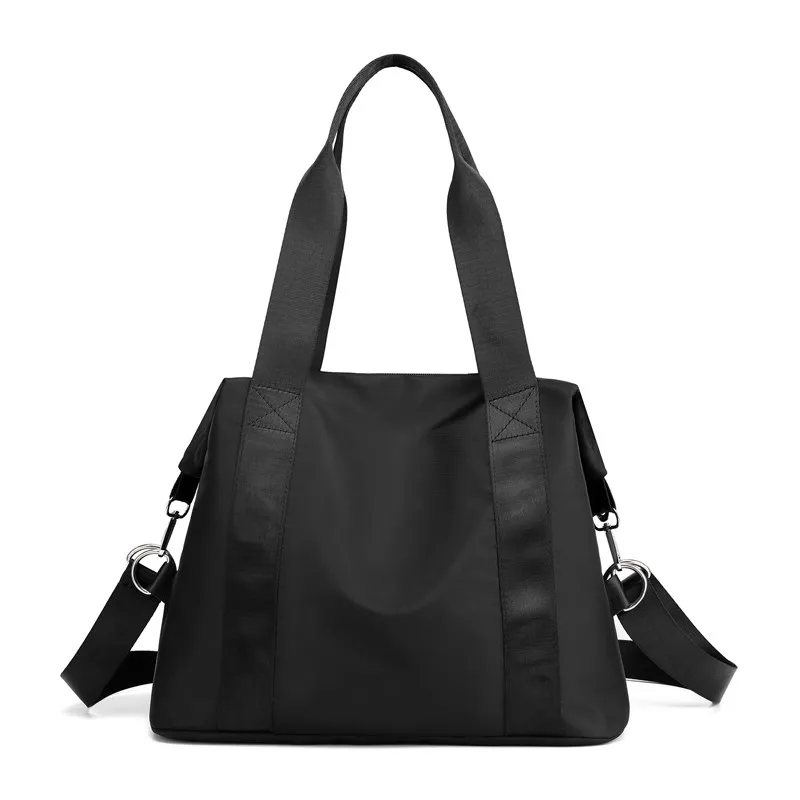 FashionWomenNylonShoulderBagsMultiZipperPocketMessengerBags